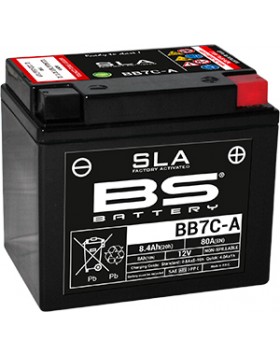 BB7C-A (YB7C-A) SLA Μπαταρία Μοτοσυκλέτας BS 12V 8.4Ah