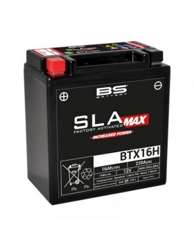 BTX16H (YTX16H) SLA MAX Μπαταρία Μοτοσυκλέτας BS 12V 16Ah