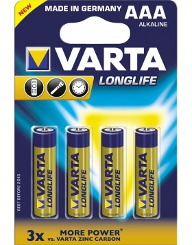 Αλκαλικές Μπαταρίες Varta LongLife AAA (4τμχ)