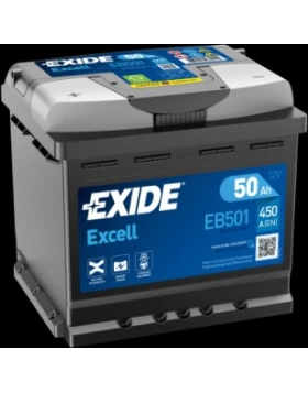 Μπαταρία Αυτοκινήτου 50Ah 450A EXIDE EXCELL EB501