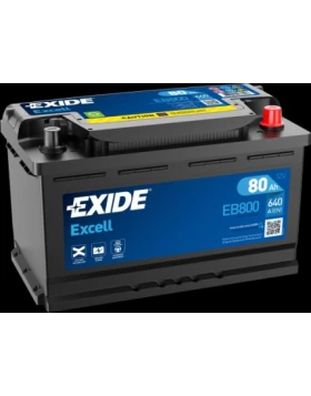 Μπαταρία Αυτοκινήτου 80Ah 640A EXIDE EXCELL EB800