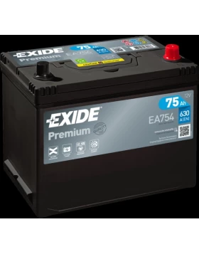 Μπαταρία Αυτοκινήτου 75Ah 630A EXIDE PREMIUM EA754
