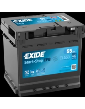 Μπαταρία Αυτοκινήτου 55Ah 480A EXIDE EL550 EFB Start & Stop