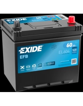 Μπαταρία Αυτοκινήτου 60Ah 520A EXIDE EL604 EFB Start & Stop