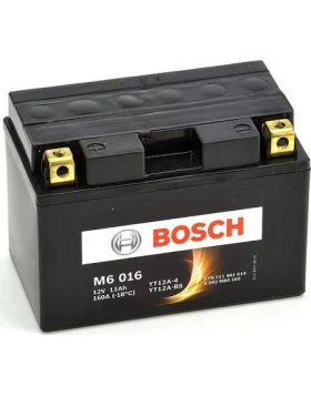 YT12A-BS Μπαταρία Μοτοσυκλέτας BOSCH M6016 AGM 11Ah 160A