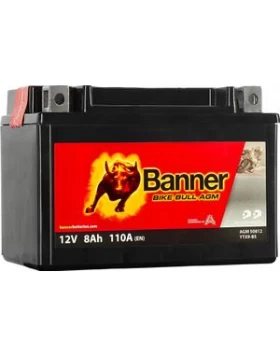 BTX9-BS (YTX9-BS) Μπαταρία Μοτοσυκλέτας BANNER Bike Bull AGM 50812 12V 8Ah 110A
