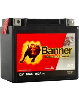  BTX12-BS (YTX12-BS) Μπαταρία Μοτοσυκλέτας BANNER Bike Bull AGM 51012 12V 10Ah 160A