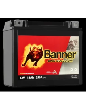 BTX20L-BS (YTX20L-BS) Μπαταρία Μοτοσυκλέτας BANNER Bike Bull AGM 51821 12V 18Ah 250A