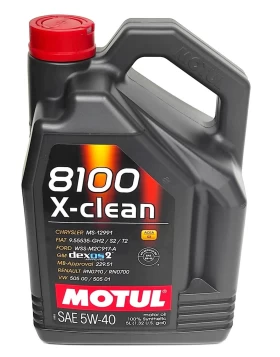 Λιπαντικό MOTUL 8100 X-CLEAN 5w-40 C3 5L