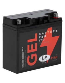G12-19 (51913, YT19BL-BS) Μπαταρία Μοτοσυκλέτας LP GEL 12V 21Ah 250A