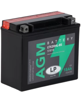 LTX20HL-BS (YTX20HL-BS, YTX20L-BS) Μπαταρία Μοτοσυκλέτας LP AGM 12V 18Ah 310A