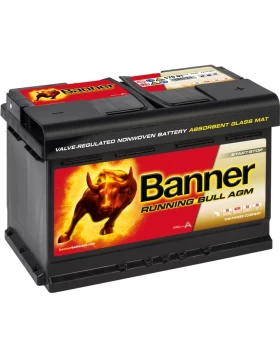 Μπαταρία αυτοκινήτου 57001 BANNER 70Ah 760A Running Bull AGM