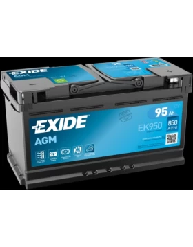 Μπαταρία Αυτοκινήτου 95Ah 850A EXIDE EK950 AGM Start & Stop