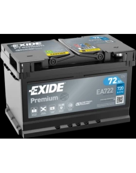 Μπαταρία Αυτοκινήτου 72Ah 720A EXIDE PREMIUM EA722