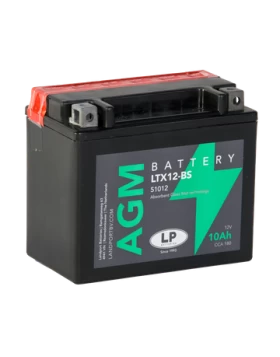 LTX12-BS (YTX12-BS) Μπαταρία Μοτοσυκλέτας LP AGM 12V 10Ah 180A