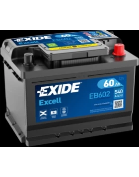 Μπαταρία Αυτοκινήτου 60Ah 540A EXIDE EXCELL EB602
