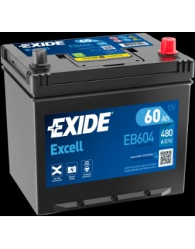 Μπαταρία Αυτοκινήτου 60Ah 390A EXIDE EXCELL EB604