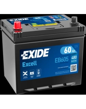 Μπαταρία Αυτοκινήτου 60Ah 390A EXIDE EXCELL EB605