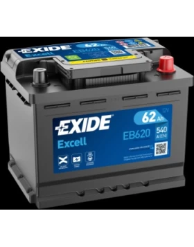 Μπαταρία Αυτοκινήτου 62Ah 540A EXIDE EXCELL EB620
