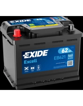 Μπαταρία Αυτοκινήτου 62Ah 540A EXIDE EXCELL EB621 Αριστερά+