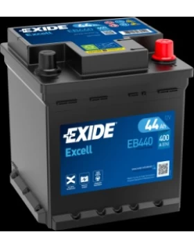 Μπαταρία Αυτοκινήτου 44Ah 400A EXIDE EXCELL EB440