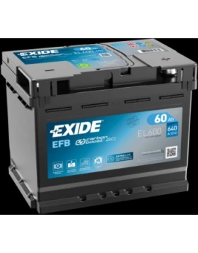 Μπαταρία Αυτοκινήτου 60Ah 640A EXIDE EL600 EFB Start & Stop
