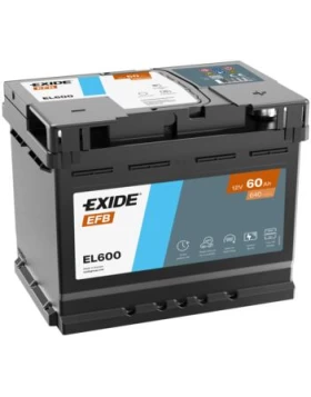 Μπαταρία Αυτοκινήτου 60Ah 640A EXIDE EL600 EFB Start & Stop