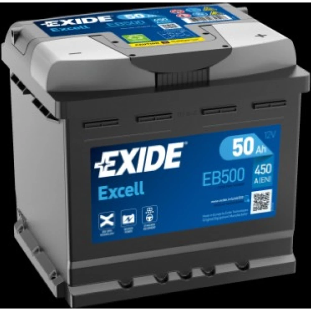 Μπαταρία Αυτοκινήτου 50Ah 450A EXIDE EXCELL EB500