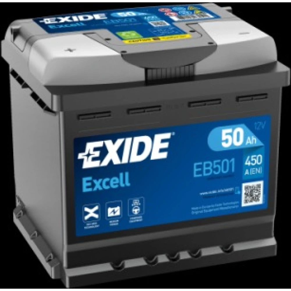Μπαταρία Αυτοκινήτου 50Ah 450A EXIDE EXCELL EB501