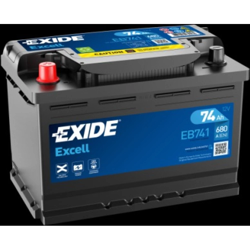 Μπαταρία Αυτοκινήτου 74Ah 680A EXIDE EXCELL EB741