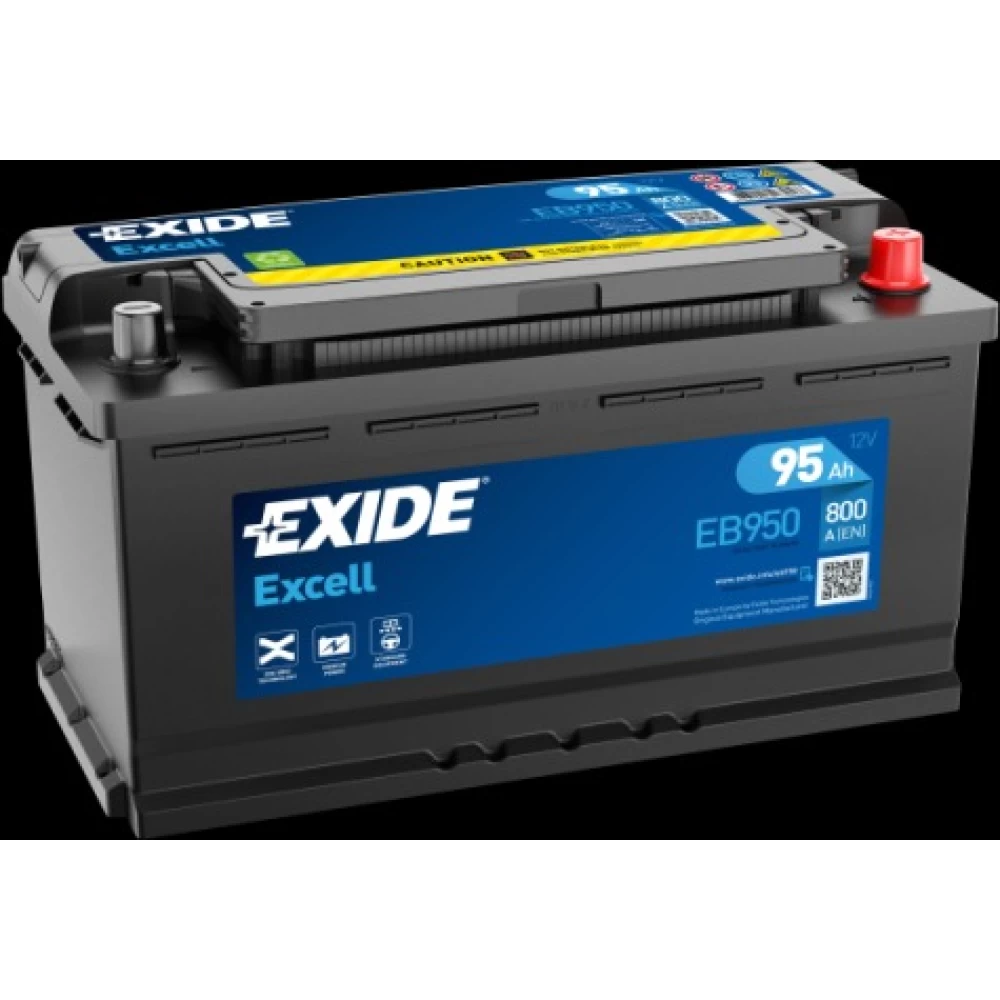 Μπαταρία Αυτοκινήτου 95Ah 800A EXIDE EXCELL EB950