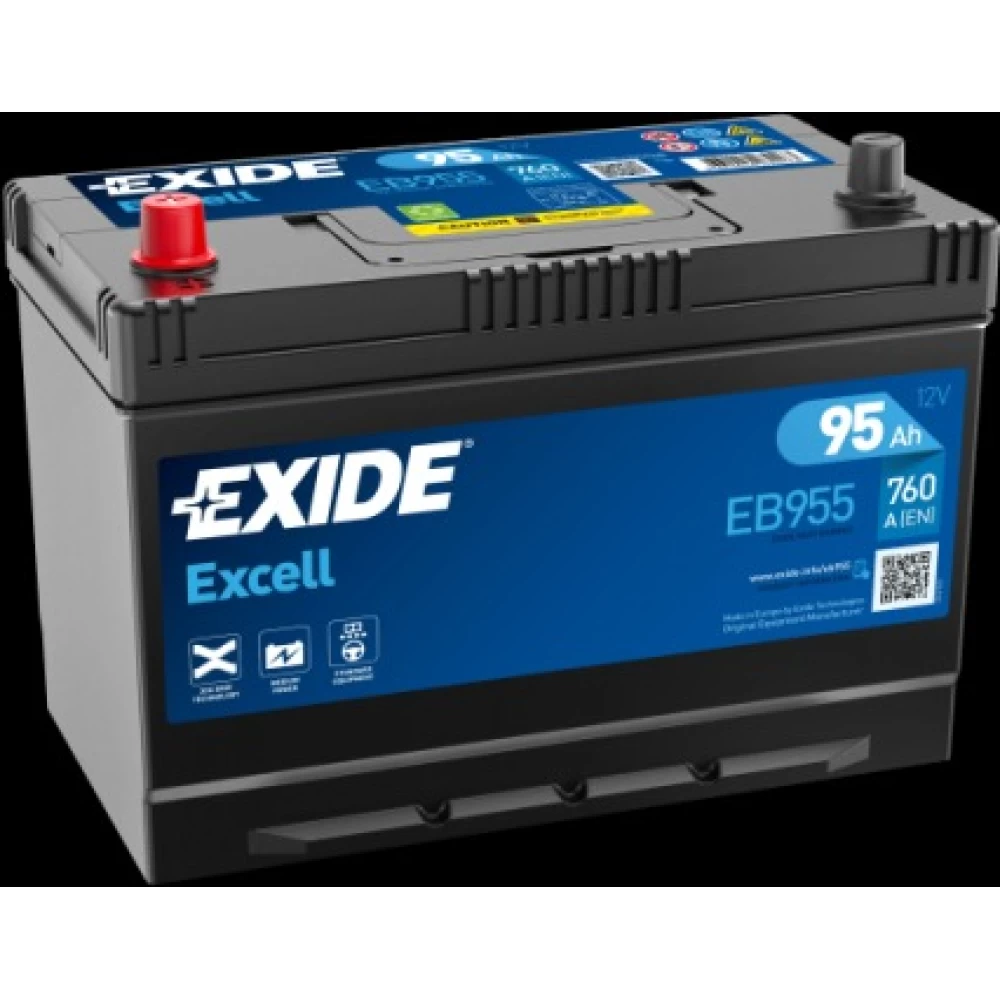 Μπαταρία Αυτοκινήτου 95Ah 720A EXIDE EXCELL EB955