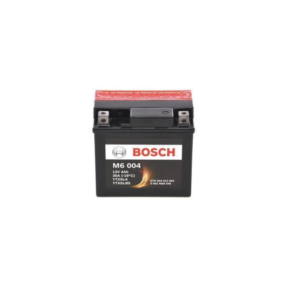 YTX5L-BS Μπαταρία Μοτοσυκλέτας BOSCH M6004 AGM 4Ah 30A