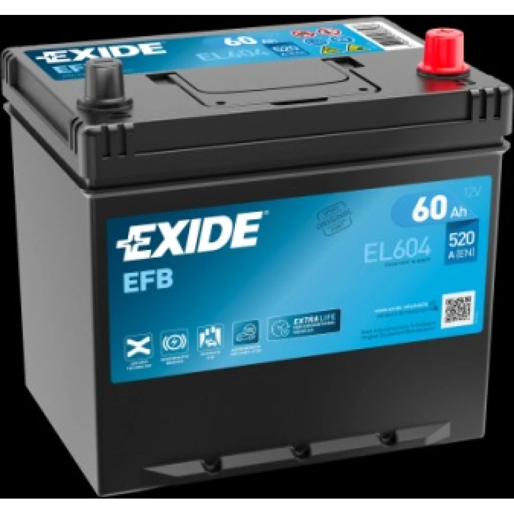 Μπαταρία Αυτοκινήτου 60Ah 520A EXIDE EL604 EFB Start & Stop