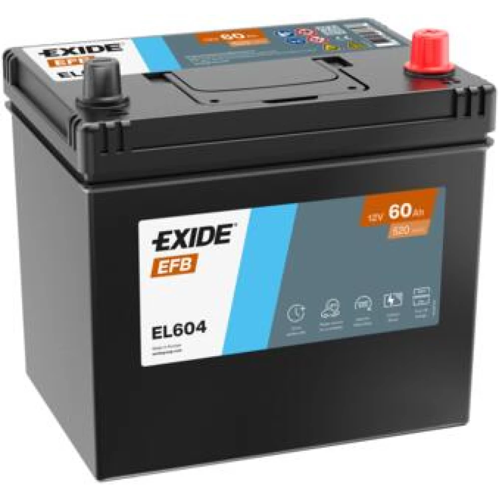 Μπαταρία Αυτοκινήτου 60Ah 520A EXIDE EL604 EFB Start & Stop