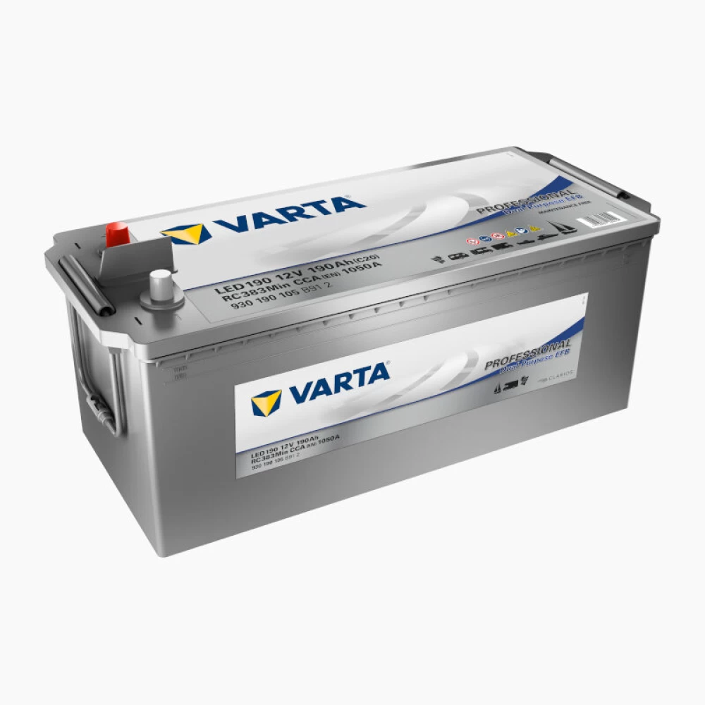 Μπαταρία 190Ah 1050A(EN) VARTA Deep Cycle LED190/EFB