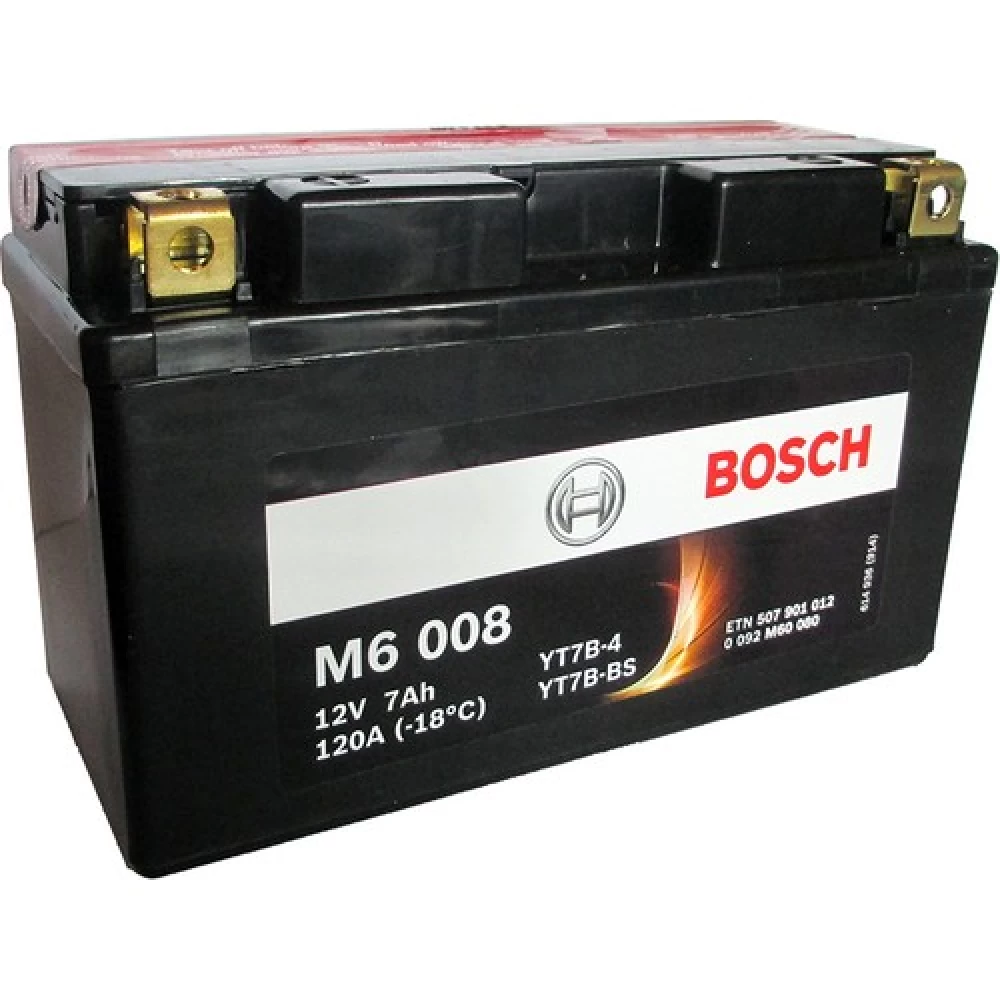 YT7B-BS Μπαταρία Μοτοσυκλέτας BOSCH M6008 AGM 7Ah