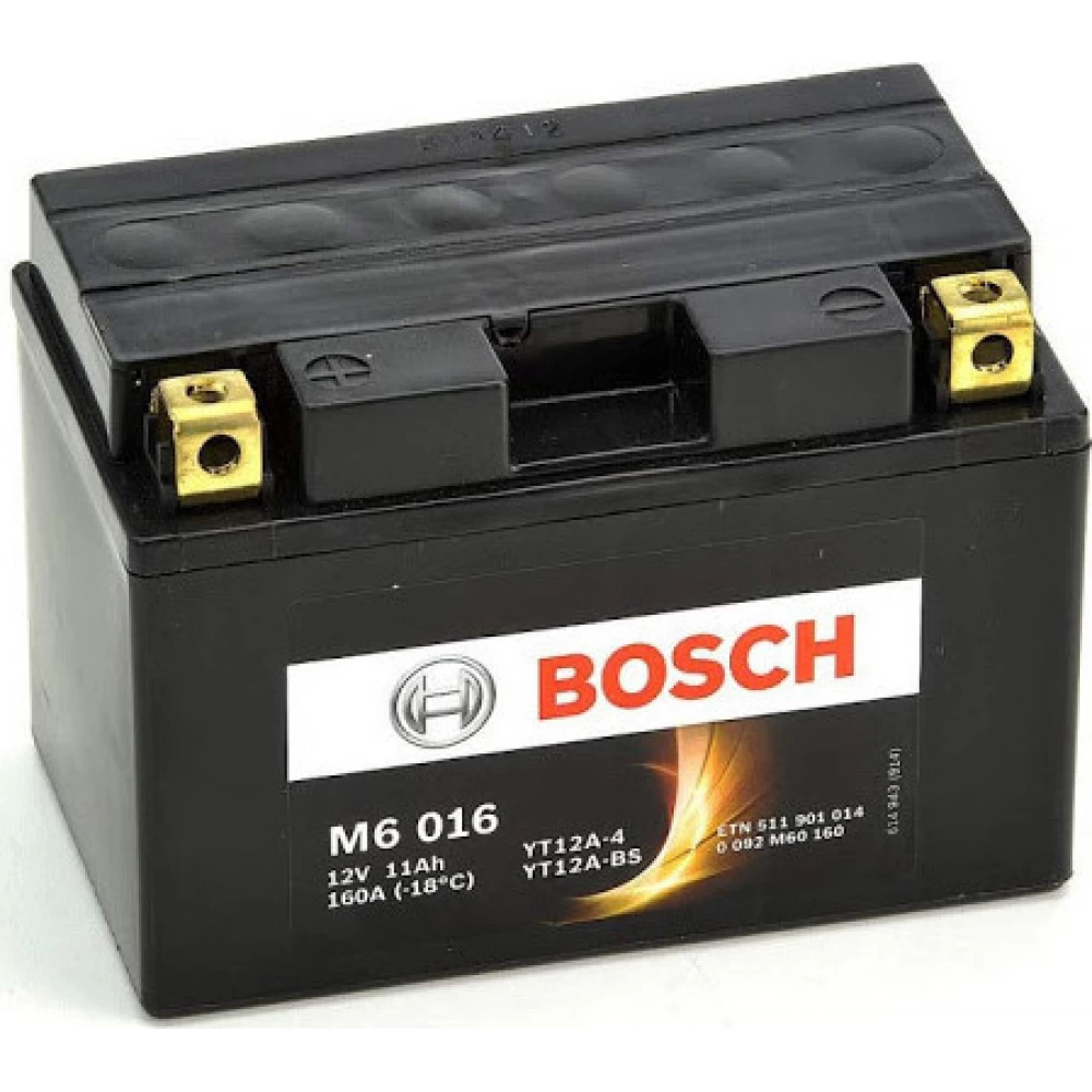YT12A-BS Μπαταρία Μοτοσυκλέτας BOSCH M6016 AGM 11Ah 160A