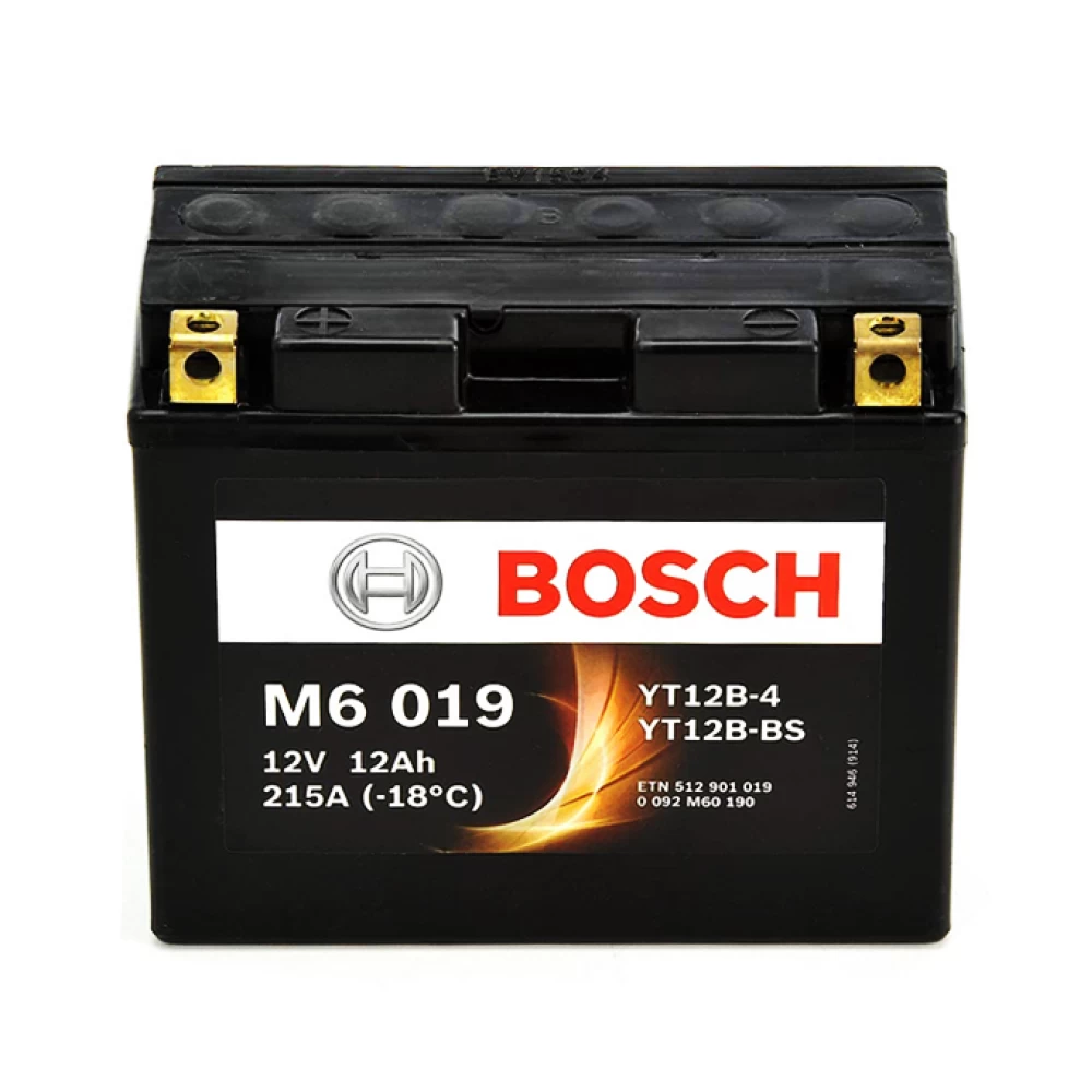 YT12B-BS Μπαταρία Μοτοσυκλέτας BOSCH M6019 AGM 12Ah 215A 