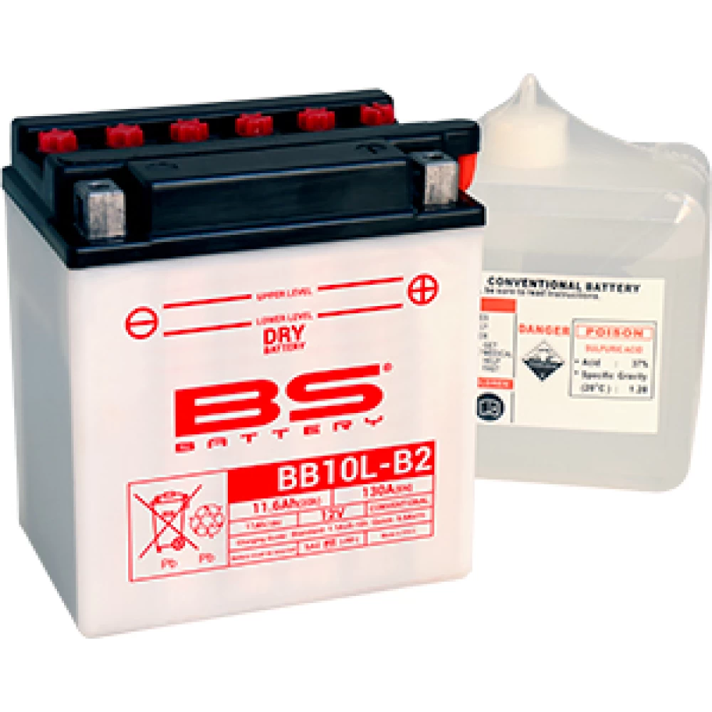 BB10L-B2 (YB10L-B2) Μπαταρία Μοτοσυκλέτας BS 12V 11.6Ah