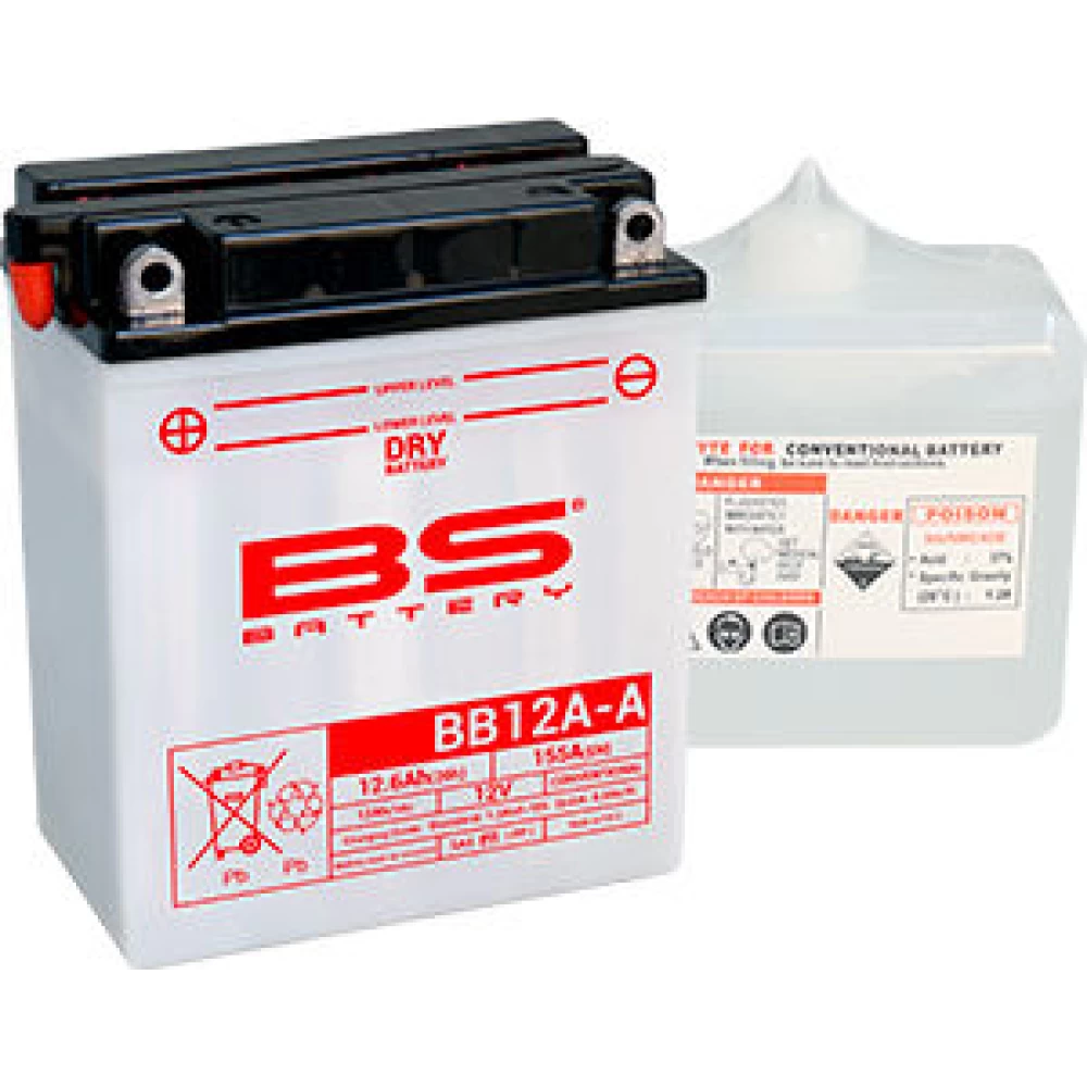 BB12A-A (YB12A-A) Μπαταρία Μοτοσυκλέτας BS 12V 12.6Ah