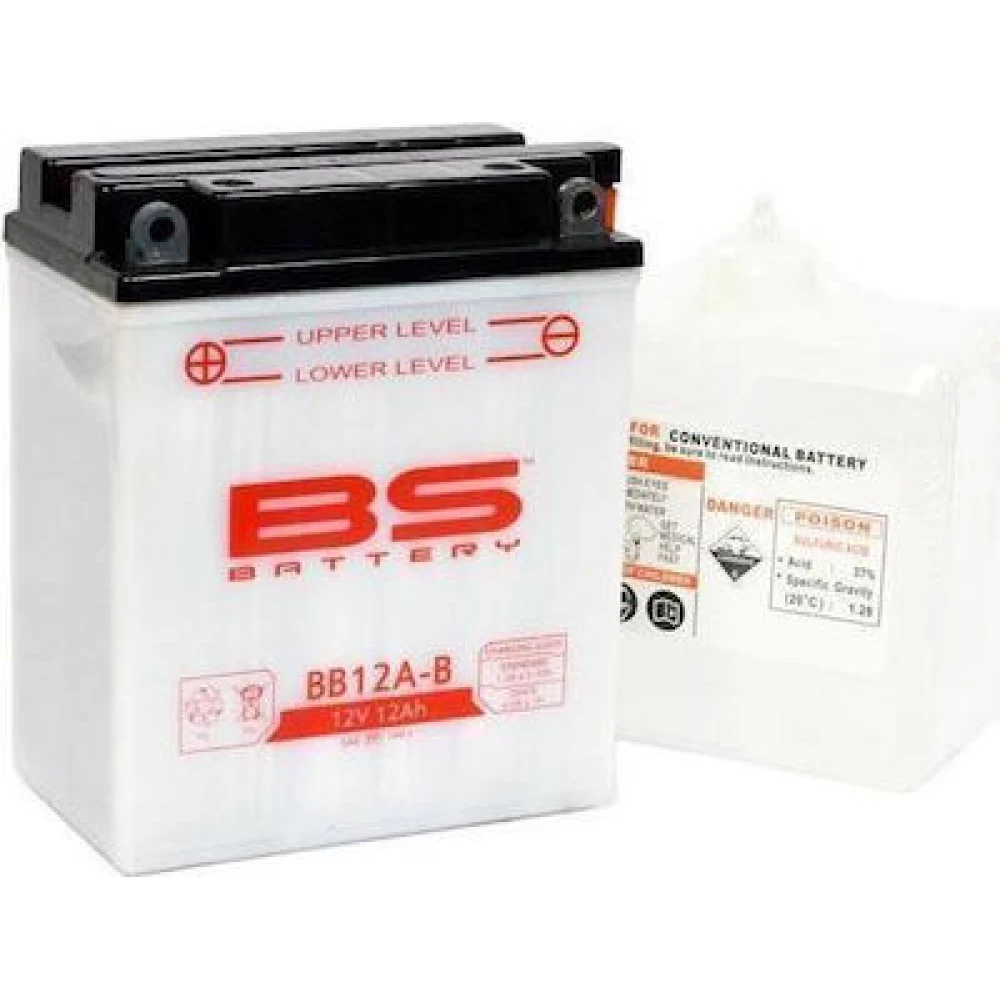 BB12A-B (YB12A-B) Μπαταρία Μοτοσυκλέτας BS 12V 12.6Ah 