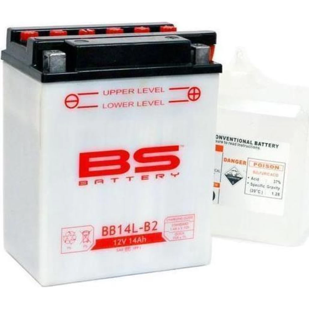 BB14L-B2 (YB14L-B2) Μπαταρία Μοτοσυκλέτας BS 12V 14.7Ah