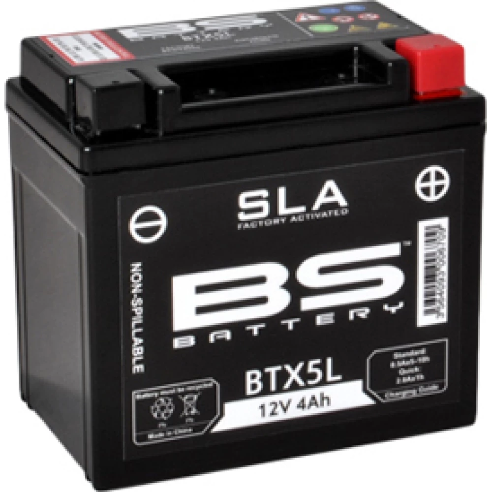 BTX5L (YTX5L-BS) SLA Μπαταρία Μοτοσυκλέτας BS 12V 4.2Ah 90A