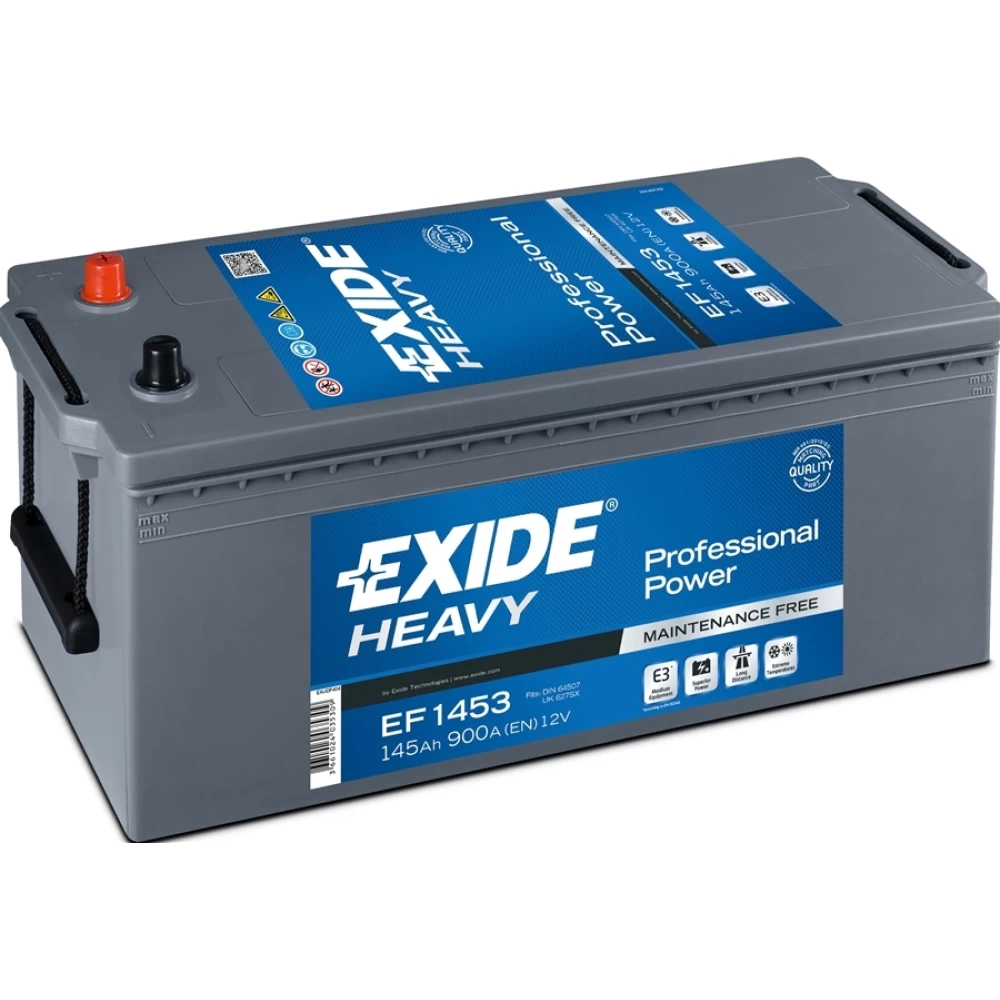 Μπαταρία φορτηγού EF1453 EXIDE Professional Power 145Ah 900A 