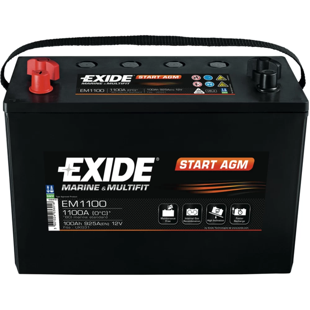 Μπαταρία σκάφους EM1100 Μarine & Multifit Start AGM 100Ah 925A