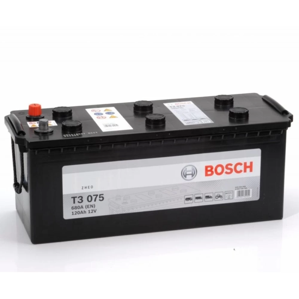 Μπαταρία φορτηγού 120Ah 680A BOSCH Τ3075 Αριστερά+