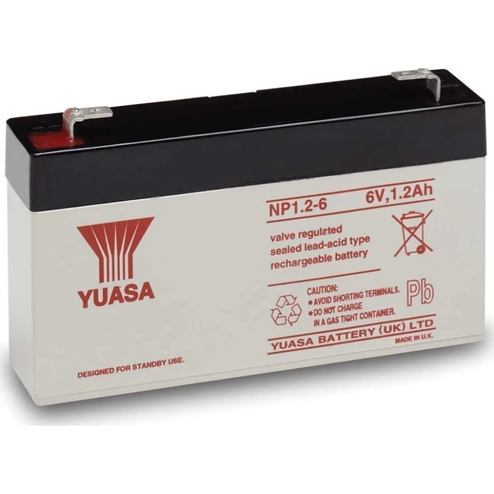 Μπαταρία VRLA-AGM YUASA NP1.2-6 | 6V 1.2Ah