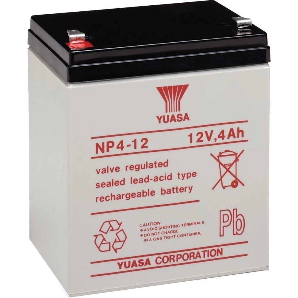 Μπαταρία VRLA-AGM YUASA NP4-12 | 12V 4Ah