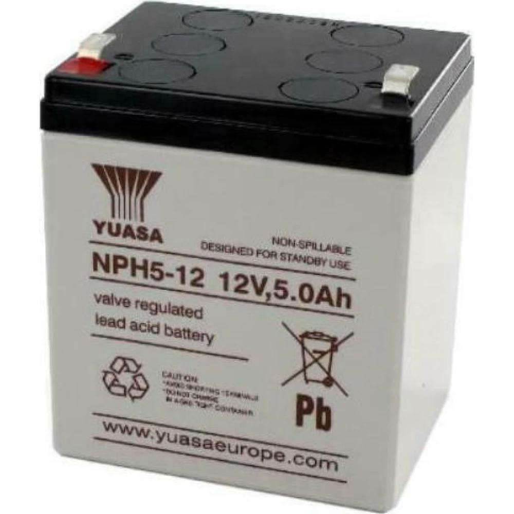 Μπαταρία VRLA-AGM YUASA NPH5-12 | 12V 5Ah
